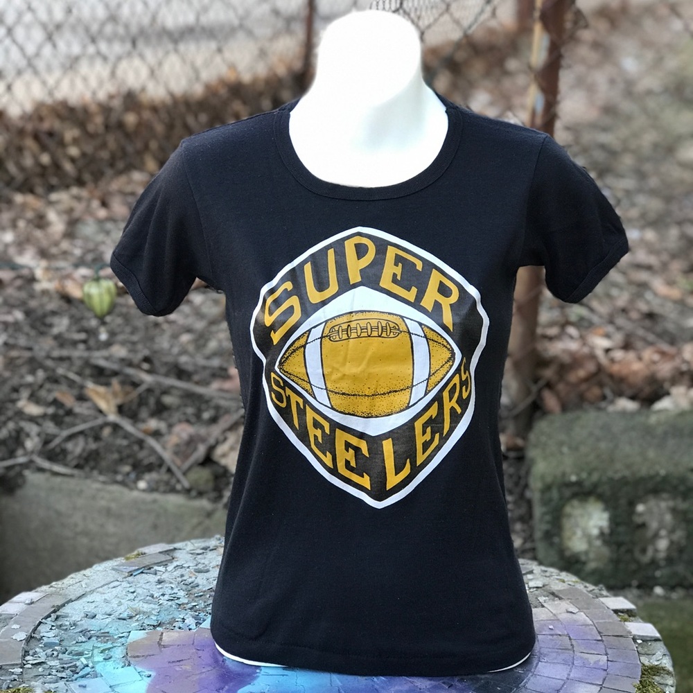 Super Steelers Vintage Sports Tee Size Small
